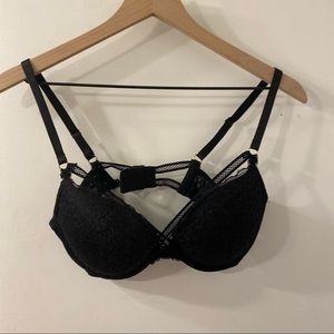Black Lace Victoria’s Secret 38B Adjustable Bra